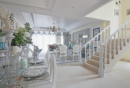 北京北辰紅橡墅地中海風(fēng)格別墅裝修設計