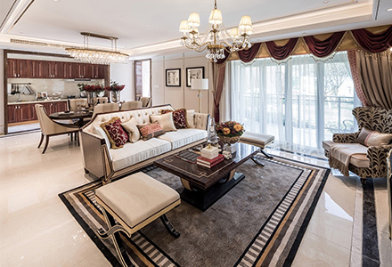 北京瀧悅長(cháng)安·瞰景平墅新古典風(fēng)格別墅裝修設計
